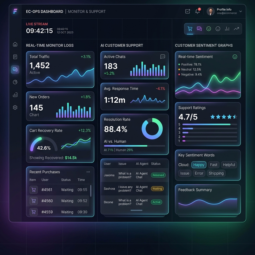 Real-Time E-Commerce Monitoring Dashboard & AI Insights
